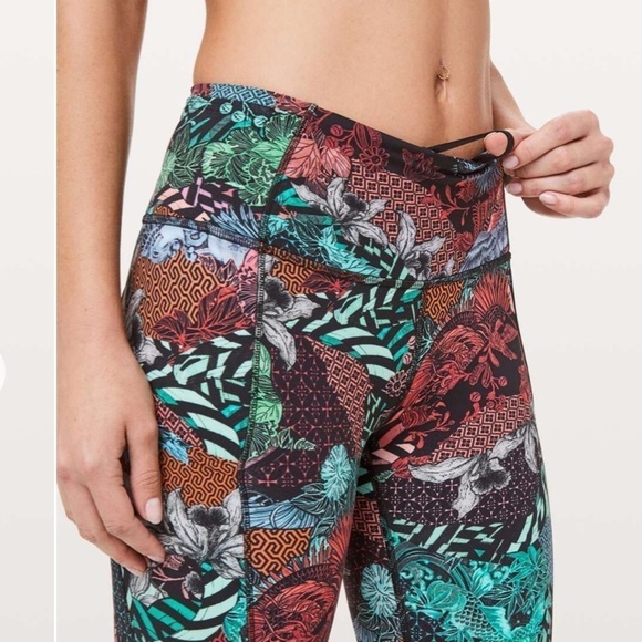 Lululemon RARE fast & free floral print leggings - Picture 2 of 6